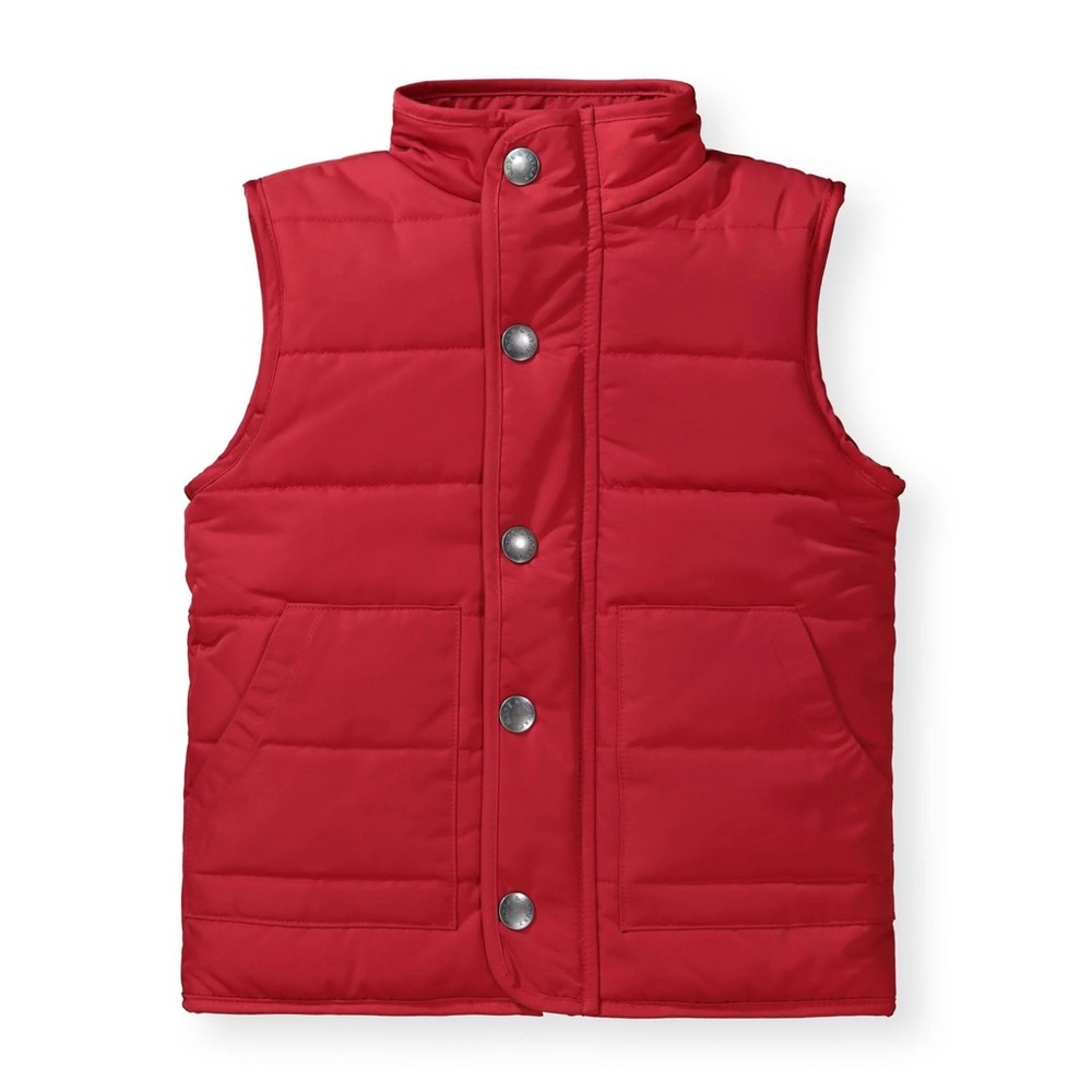 Vibrant Red Quilted Vest for Layering